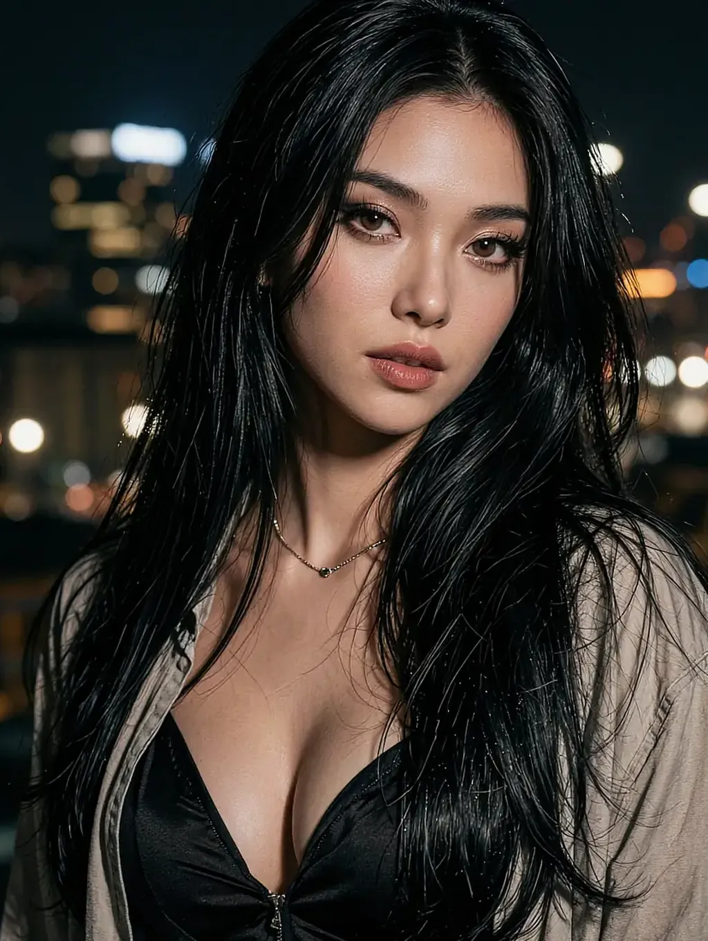 Fictional AI character on the sexy AI girlfriend page